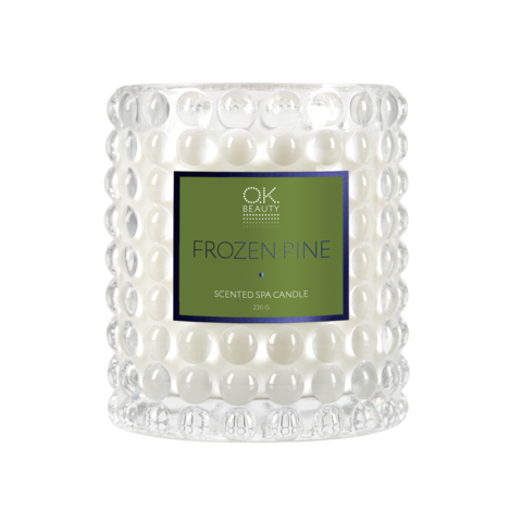 Ароматическая СПА свеча SCENTED SPA CANDLE FROZEN PINE OK BEAUTY Ароматическая СПА свеча SCENTED SPA CANDLE FROZEN PINE OK BEAUTY