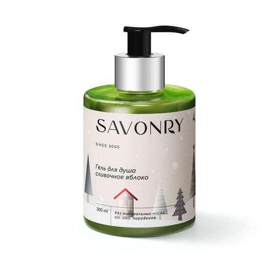 Гель для душа Сливочное яблоко Savonry, 300мл Гель для душа Сливочное яблоко Savonry, 300мл