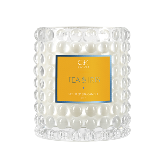 Ароматическая СПА свеча SCENTED SPA CANDLE TEA & IRIS OK BEAUTY Ароматическая СПА свеча SCENTED SPA CANDLE TEA & IRIS OK BEAUTY