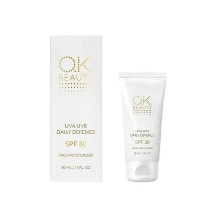 Солнцезащитный крем для лица увлажняющий OK BEAUTY DAILY DEFENCE SPF30, 50 мл (6687)