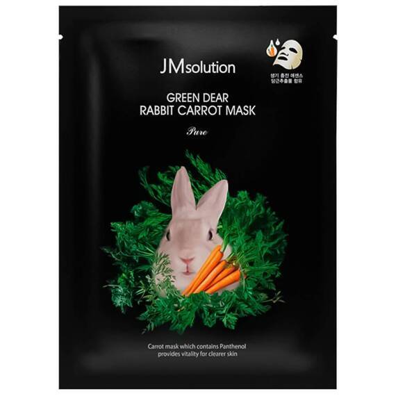 Тканевая маска JMsolution Pure RABBIT CARROT успокаивающая с экстрактом моркови, 30мл